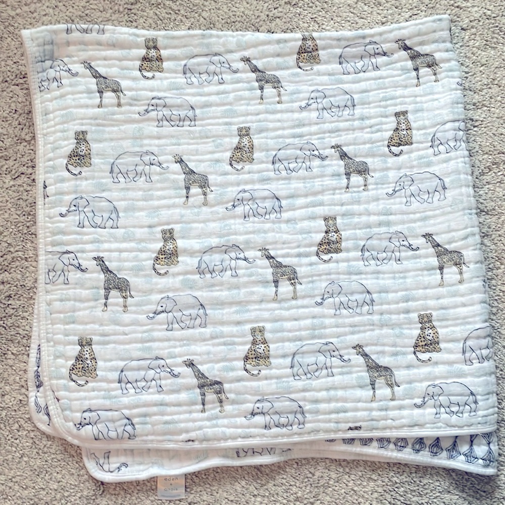 Aden + Anais Boutique Cotton Muslin Dream Blanket - Jungle Print
